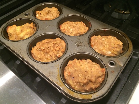 Banana Peanut Butter Oat Muffins + recipe | Glitter & Grace Blog #glutenfree