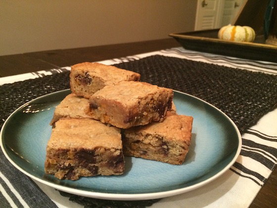 Blondies + recipe | Glitter & Grace Blog