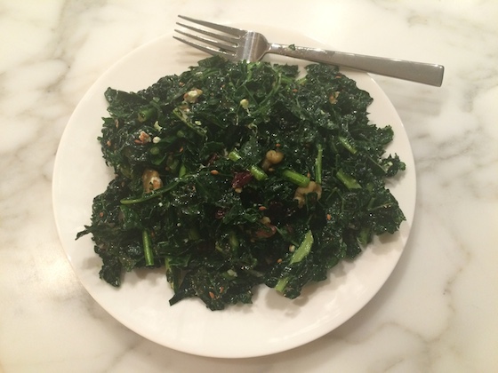 Kale Salad + recipe | Glitter & Grace Blog