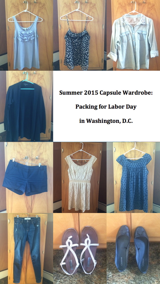 Summer 2015 Capsule: Packing for Labor Day | Glitter & Grace Blog #capsule #minimalism #capsulewardrobe #packinglist