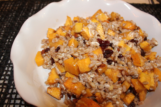 Butternut Squash & Farro Salad + recipe | Glitter & Grace Blog #fallrecipe