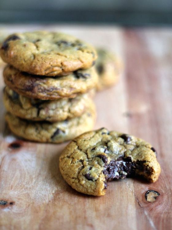 Chewy Brown Butter Pumpkin Chocolate Chip Cookies from Ambitious Kitchen