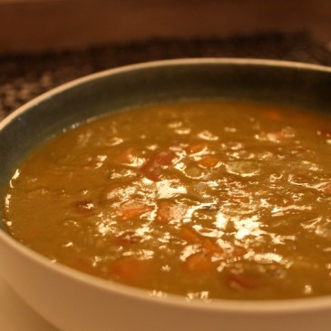 Split Pea Soup + recipe | Glitter & Grace Blog #winterrecipe