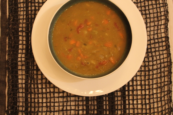 Split Pea Soup + recipe | Glitter & Grace Blog #winterrecipe