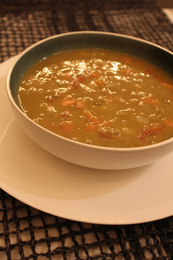 Split Pea Soup + recipe | Glitter & Grace Blog #winterrecipe