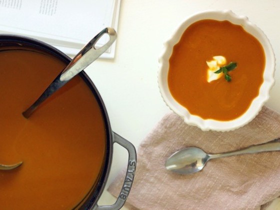 Curried Butternut Squash Soup from According to Elle | Glitter & Grace Blog