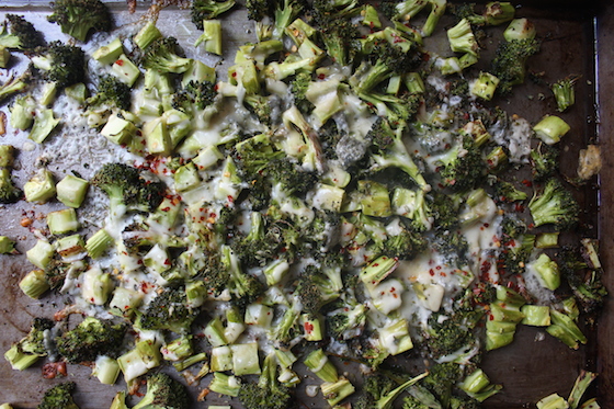 Cheesy Roasted Broccoli + recipe | Glitter & Grace Blog #broccoli