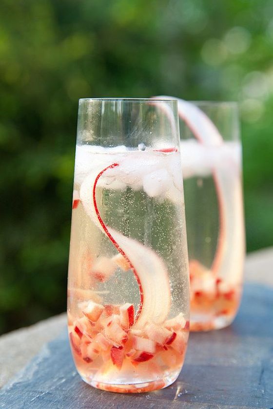 Rhubarb Prosecco Sparkler from Annie's Eats