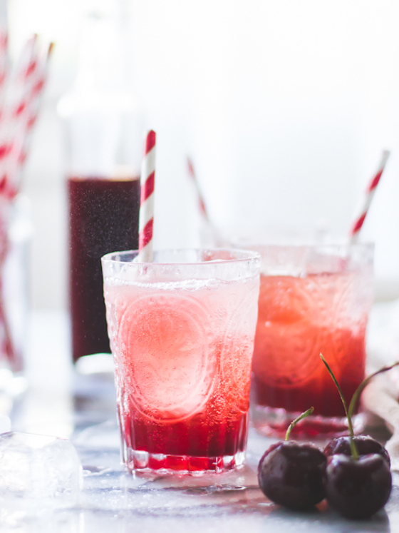 Cherry Vanilla Maple Shrub from The Bojon Gourmet