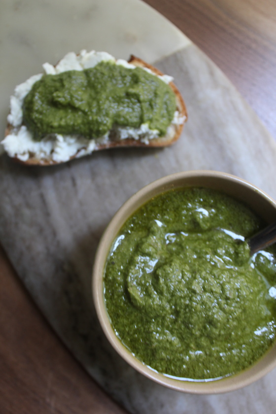 Mint Parsley Pesto + recipe | Glitter & Grace Blog #summerrecipe #mint #parsley #italian