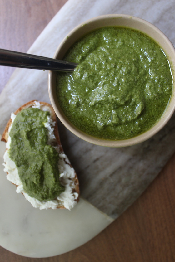Mint Parsley Pesto + recipe | Glitter & Grace Blog #summerrecipe #mint #parsley #italian