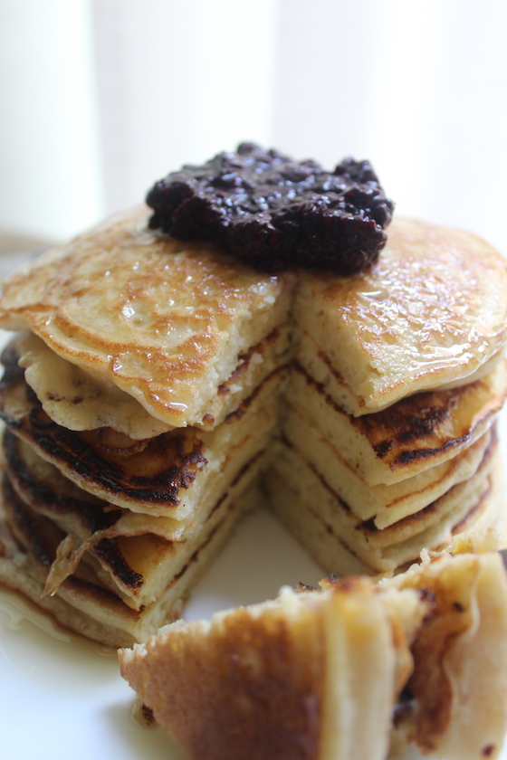 Ricotta Pancakes + recipe | Glitter & Grace Blog #ricotta #brunchrecipe