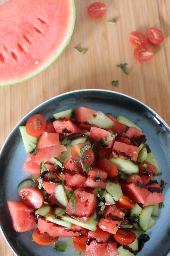 Watermelon Salad + recipe | Glitter & Grace Blog #summerrecipe #watermelon #summersalad