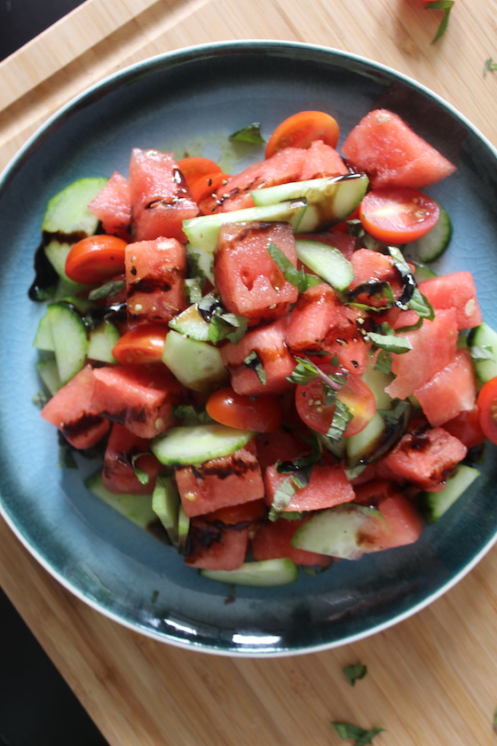 Watermelon Salad + recipe | Glitter & Grace Blog #summerrecipe #watermelon #summersalad